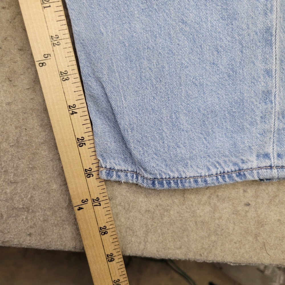 American Eagle Outfitters Jeans Size 8 Tomgirl Button Fly Distressed Light Wash - Picture 6 of 9
